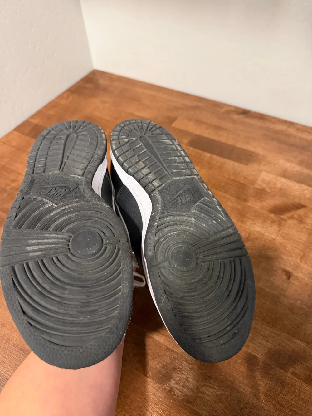 Nike Dunks Low-Top Sneakers in Black & White(6.5 Y/8 W)